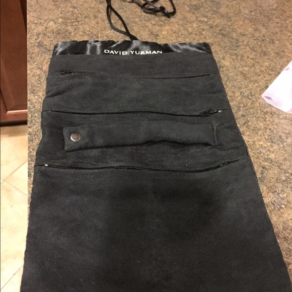 David Yurman velvet jewelry pouch. Black