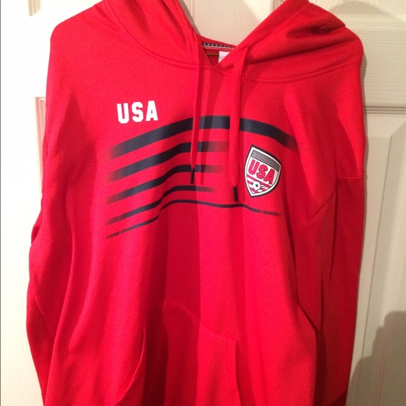 Red USA soccer Sweatshirt