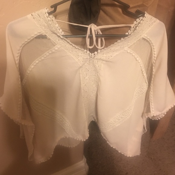 Altar'd state off-white blouse.