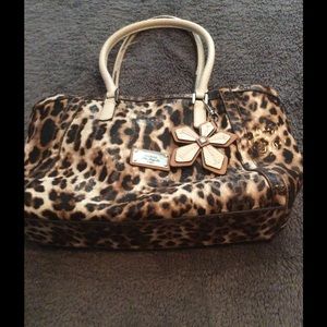 Guess leopard print purse