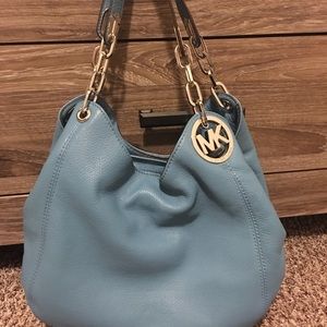 Michael Kors Large Leather Fulton Shoulder Bag