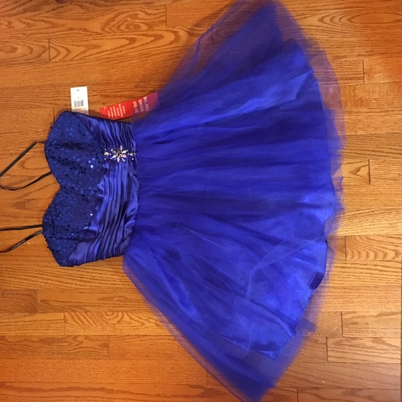Beautiful royal blue masquerade dress