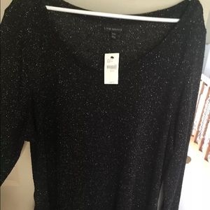 Lane Bryant black sparkle top - NWT - gorgeous!