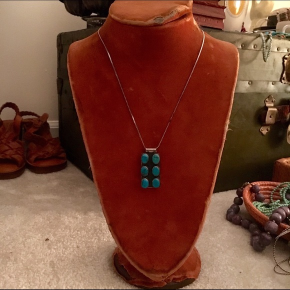 ❌SOLD❌ 925 Silver + Turquoise Pendant - Picture 4 of 4