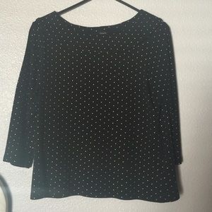 1950s style black long sleeve