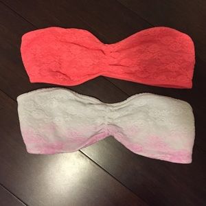 Victoria Secret Pink bandeaus (set of 2)