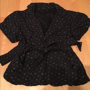 Marc by Marc jacobs jacquard floral wrap top