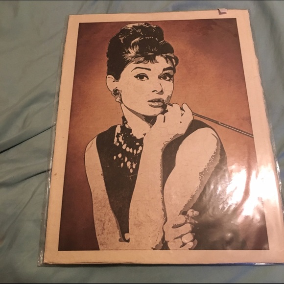 A print of Audrey Hepburn