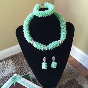 Classic Handcrafted Sand Beads Jewelry Set