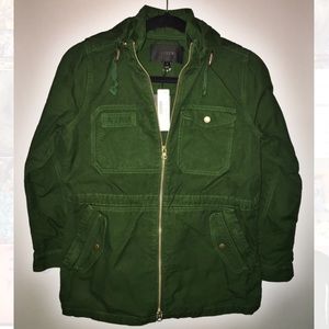 petite cotton anorak jacket