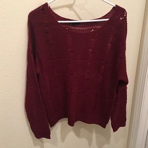 Maroon sweater