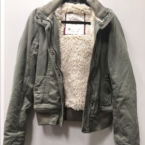 Hollister Military Fur Jacket