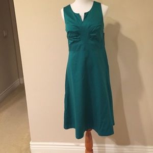 Knee length green dress