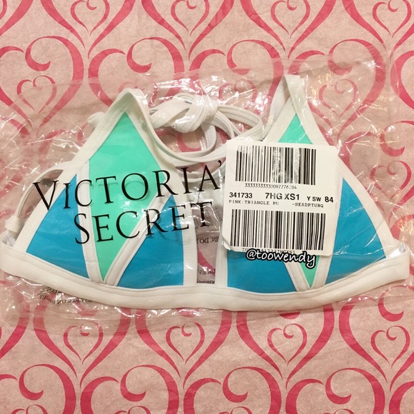 PINK Push-Up Triangle Bikini Top - Picture 2 of 3