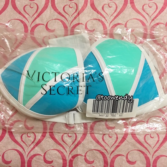 PINK Push-Up Triangle Bikini Top - Picture 3 of 3