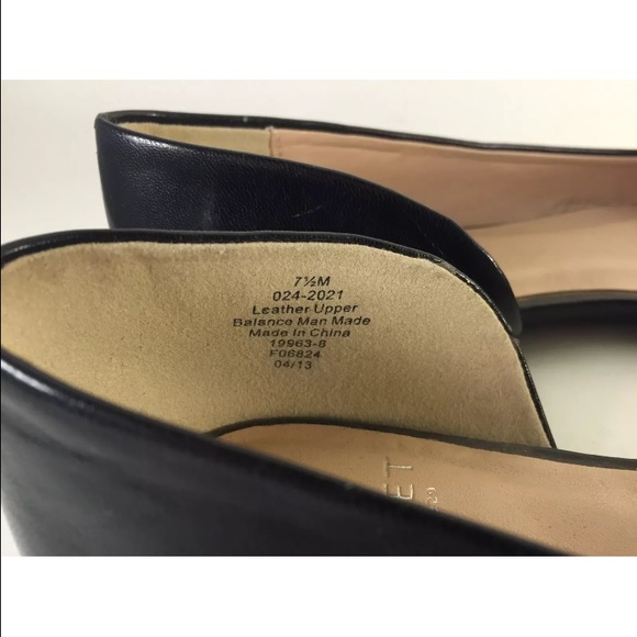 Monet Black Patent Ballet Flats Open Side 7.5 - Picture 3 of 3