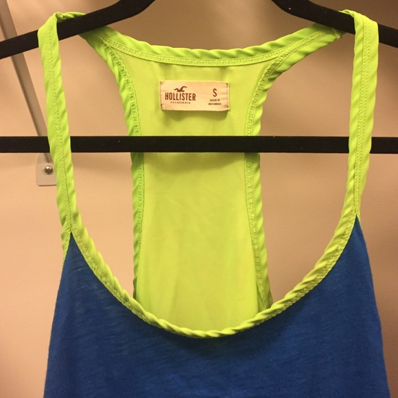 NWOT Hollister Racerback Colorblock Tank Top - Picture 2 of 4