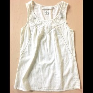 TANK cream H&M, *Bundled* with cream button up TOP