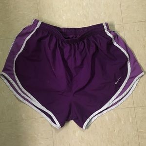 Purple Nike Tempo Shorts