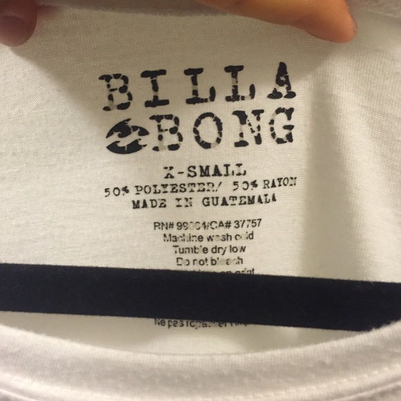 Billabong Flowy Pocket Tee with Pink and Blue - Picture 2 of 2