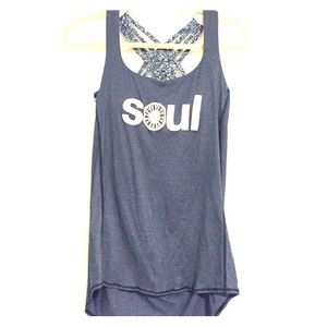 LuluLemon SoulCycle Low Cut Back Top