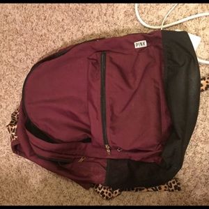 PINK Victoria's Secret Maroon Backpack