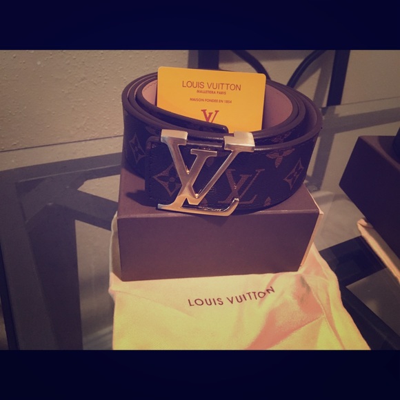 Lv monogram men's belt