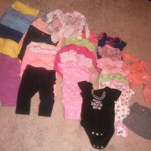 Huge lot of Newborn girls clothing