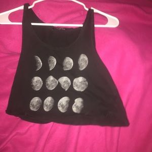 moon transition crop top