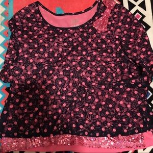 Justice polka dot top for girls