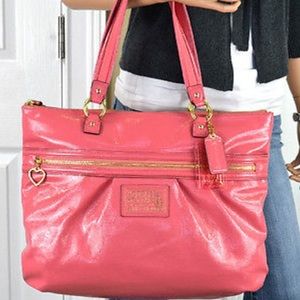 Pink Coach Tote