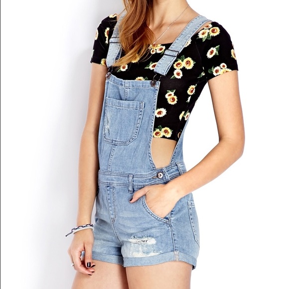 Forever 21 Overall Shorts