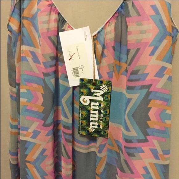 Show Me Your Mumu Trapeze Mini Dress Sm $120 NWOT - Picture 4 of 4