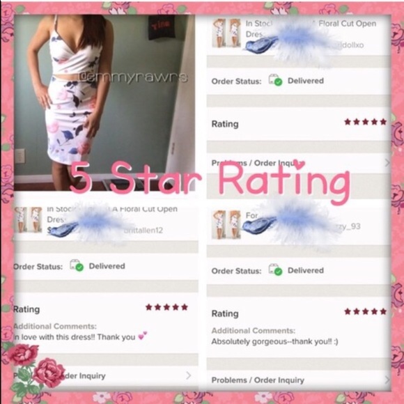 The LYLA Floral Dress• MEDIUM• ready to ship - Picture 4 of 4