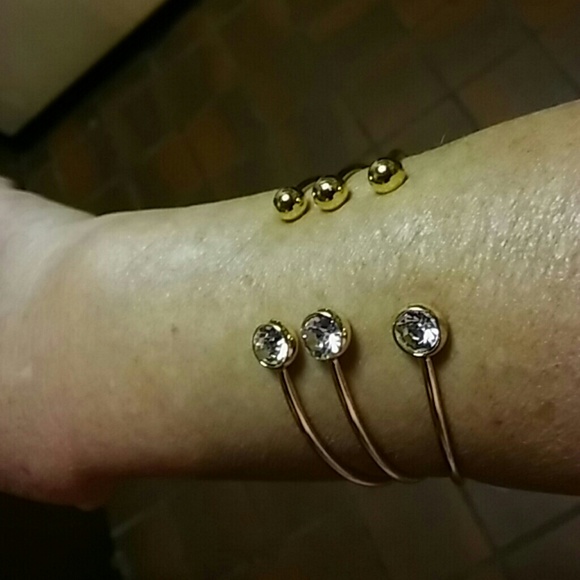 💎CZ AND RHINESTONE CUFF ARMLETTE💎 - Picture 2 of 4
