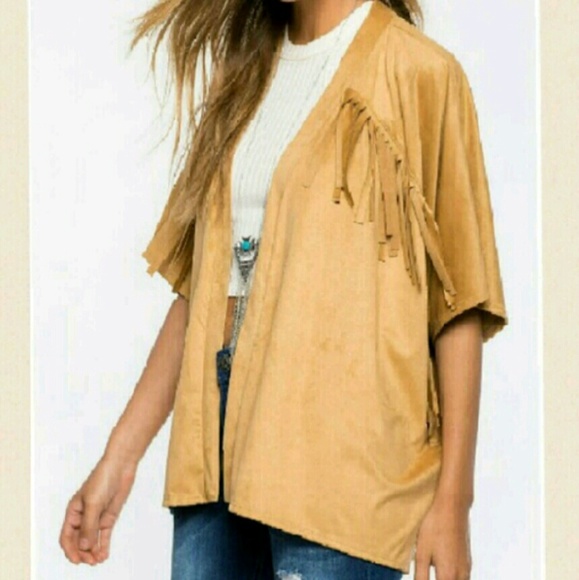 🌷NWT Fringe Suede Jacket🌷 - Picture 2 of 4