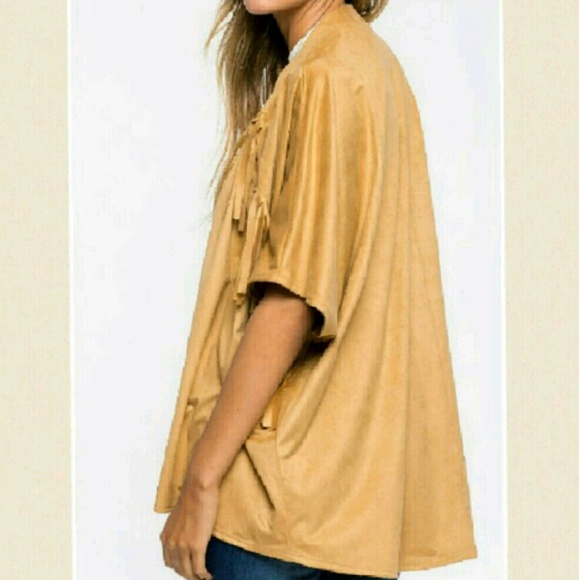 🌷NWT Fringe Suede Jacket🌷 - Picture 3 of 4