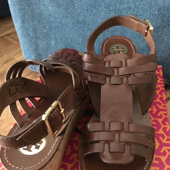 Tory Burch wedges in box!