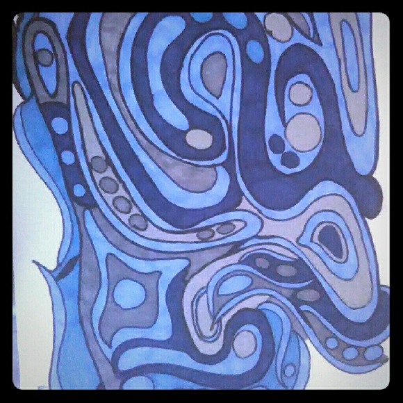 Pen, paper drawing