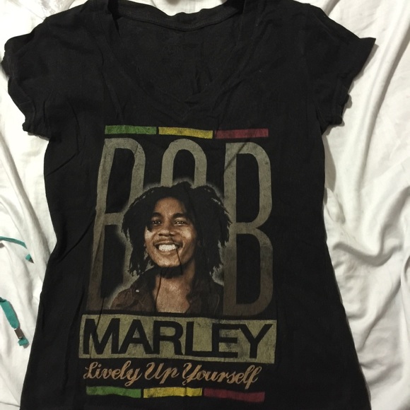 Bob Marley V-neck shirt