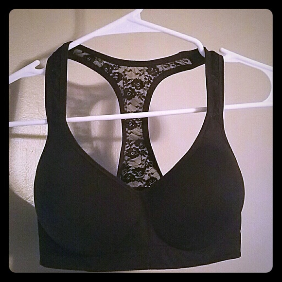 Victoria's Secret Pink Yoga lace back bra