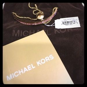 Michael Kors Gold Pave Slider Bracelet