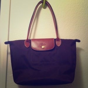 Medium longchamp tote - brown