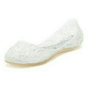steve madden clear jelly flats