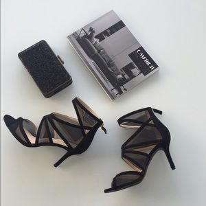 •price drop• Nine West black sheer heels
