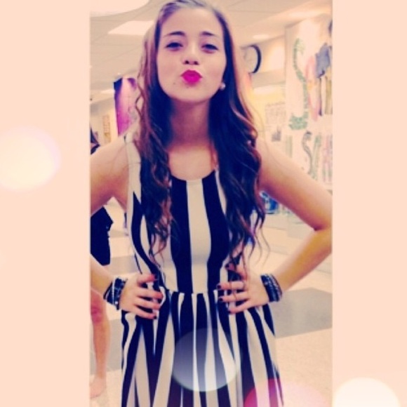 LA hearts striped dress