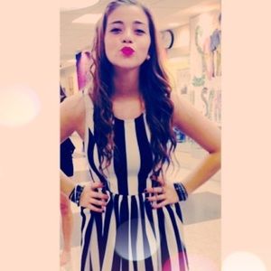 LA hearts striped dress