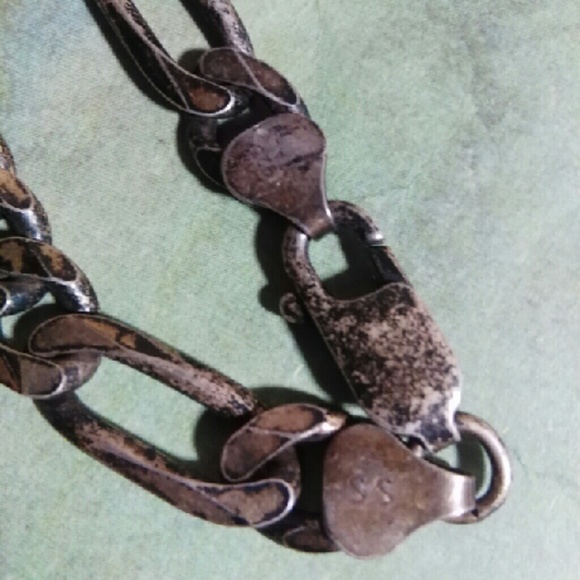 925 Italy Necklace 8mm Wide Heavy Solid Sterling Silver Long Figaro Link Chain - Picture 3 of 4