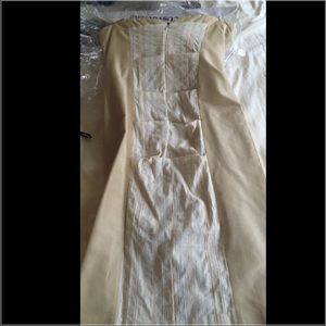 Nicole Miller cream nude dress size 6