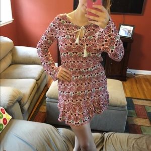 Patterned pink dress